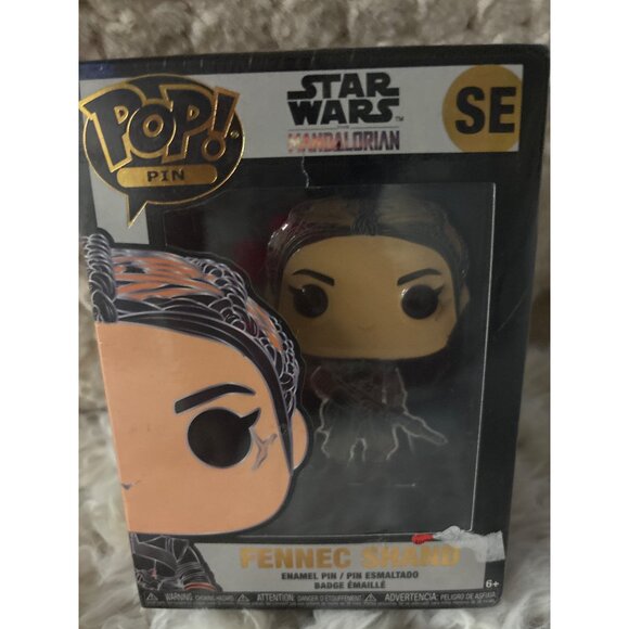 Funko Pop! Pin Star Wars Mandalorian Fennec Shand SE Special Edition Sealed - Picture 6 of 11